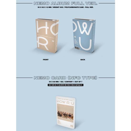 HAWW 1e mini-album HOE RU (Nemo Album) white