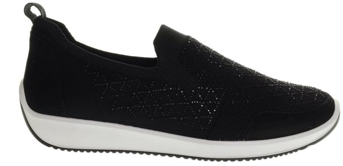 Ara Zwart Mocassin Diamant maat 36