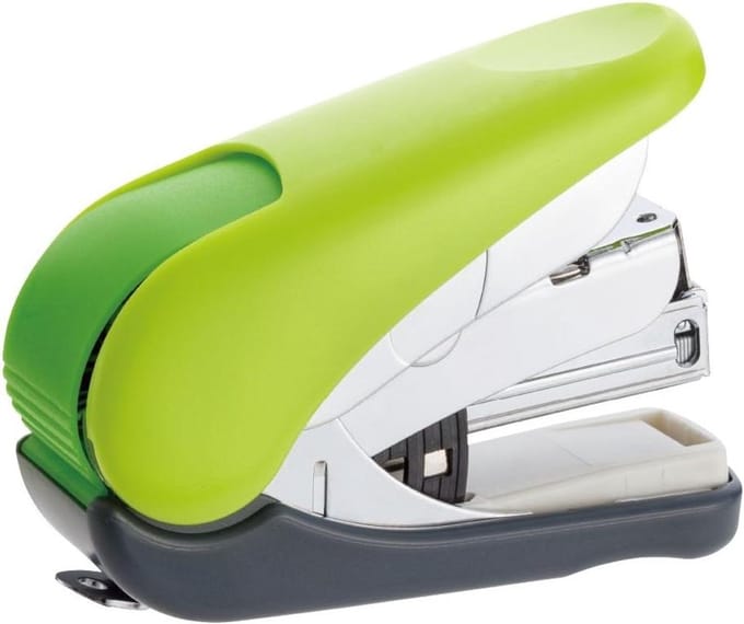 Platte Nietmachine - Bureaunietmachine Groen - Documenten Binden - Power Assist Mechanisme - 32 Vellen - Groen