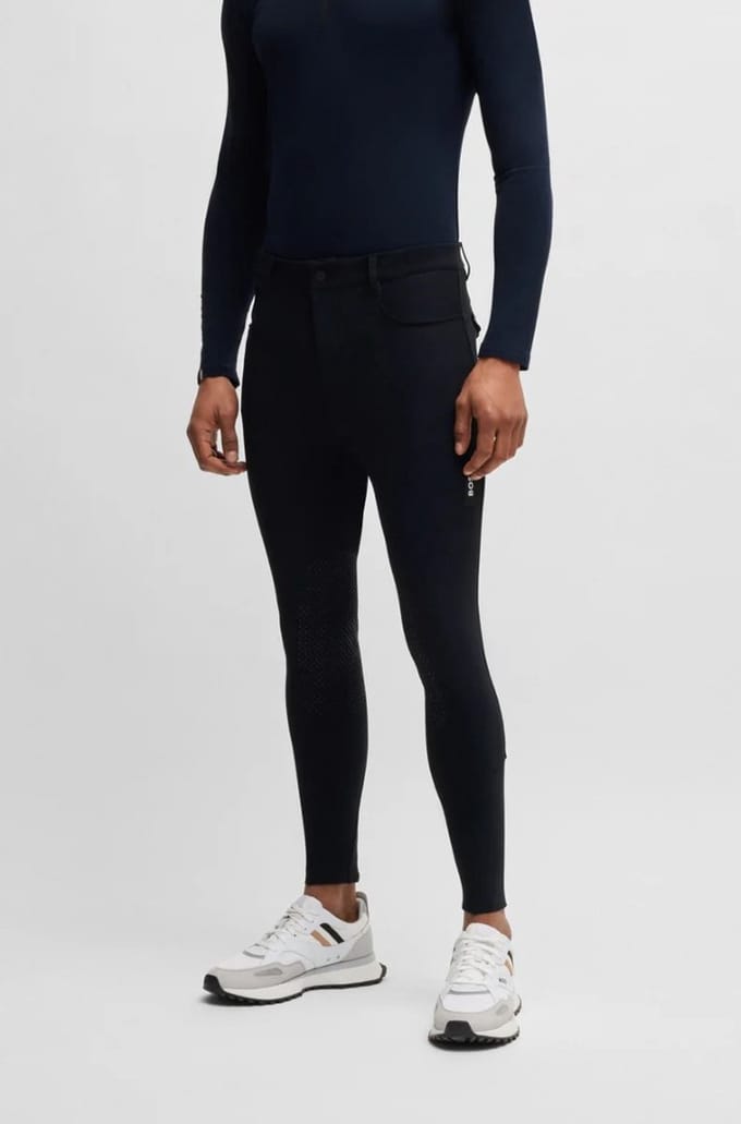 BOSS Equestrian SS26 Heren Rijbroek James Knie Grip - Sky Captain - L