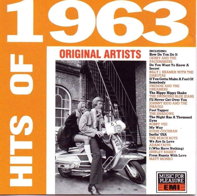 CD DIVERSEN Hits van 1963 CDMFP6033 VK Rock Gebruikt black