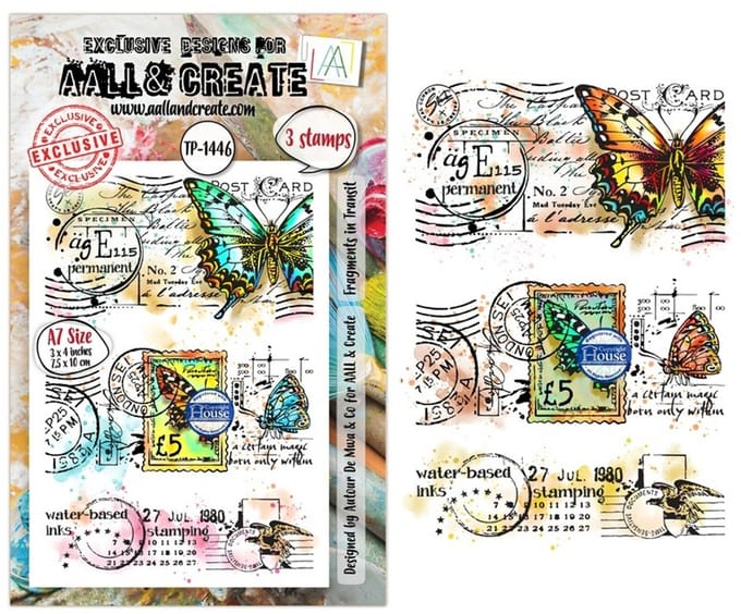 Aall & Create clearstamps A7 - Fragments in transit
