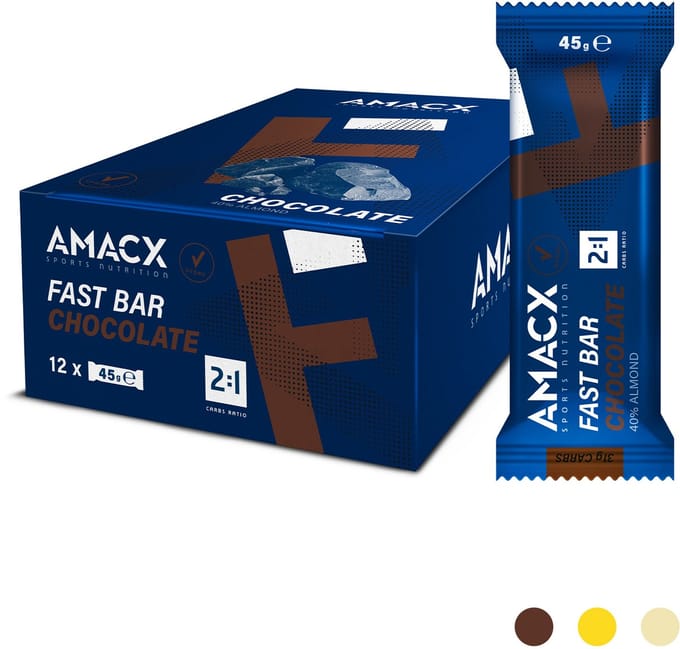 Amacx Fast Bar - Energiereep - Energie Reep - Chocolate - 12 pack