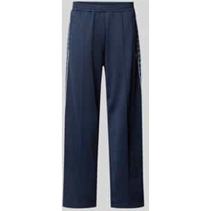 Trainingsbroek met Bies, opgezet band en geborduurd logo