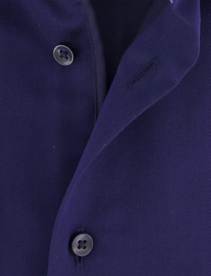 Eterna overhemd donkerblauw comfort fit strijkvrij