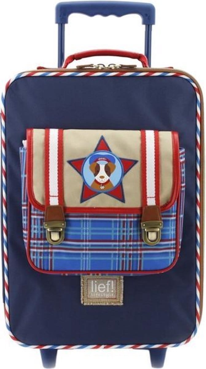 LIEF! Post Package Trolley - Kinder Koffer - 44x31x15 cm - Blauw