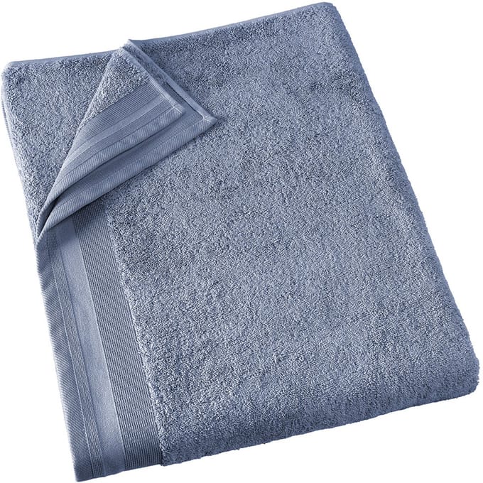 De Witte Lietaer Badlaken Contessa, Stone Blue - 100 x 150 cm - Katoen