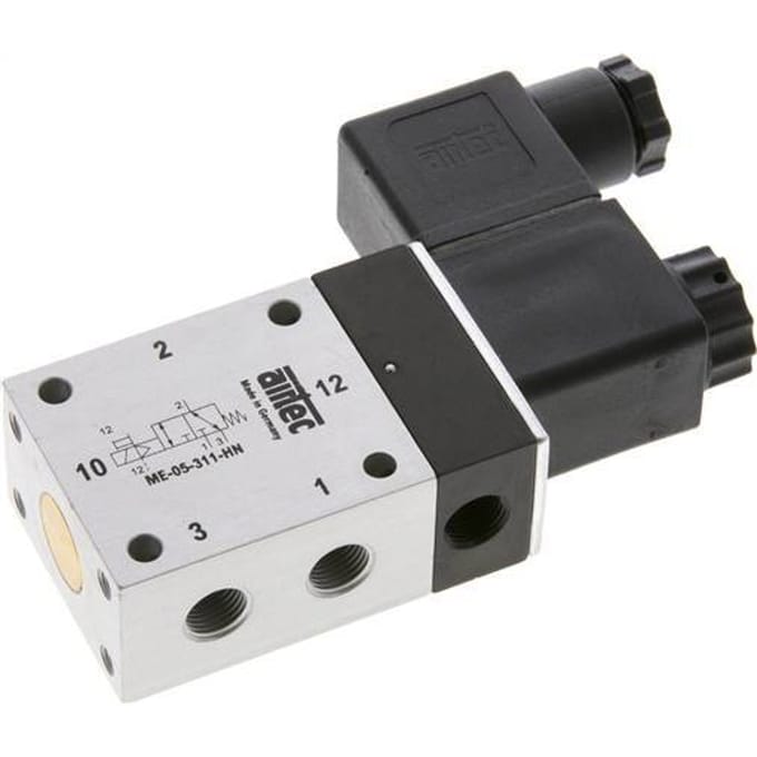 3/2 G1/8'' Magneetventiel Extern 24V DC 0-10bar/0-140psi Airtec
