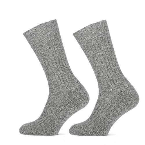 STAPP Werksokken Heren Yellow Norwegian 2-pack Grey Melange-43/46