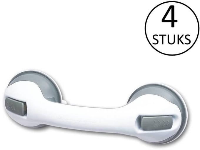 Benson Zuignap - met Grip - Handgreep - Badkamer - Multifunctioneel - 4 stuks