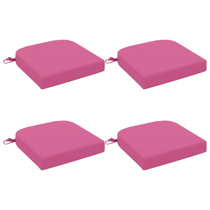 vidaXL - 4-delige - zitkussens - SOEST - 4 - pcs - 100% - Polyester - Roze