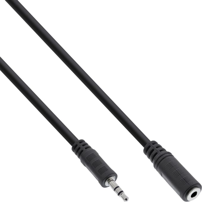 InLine 99934 audio kabel 1 m 3.5mm Zwart