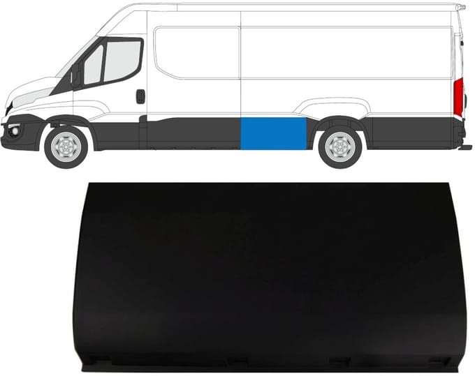 Achterste zijlijst sierlijst voor Iveco Daily 2014-2019 / Links