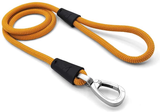 Morso - Hondenriem Regular Rope - Gerecycled - Gold Goud - 120X1 cm