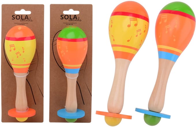 Johntoy Set Sola Sounds houten maraca