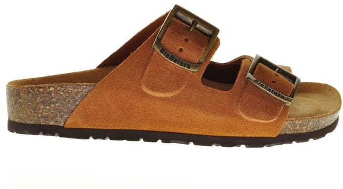 Bionatura Tweeband Slipper Brandy Leder maat 42