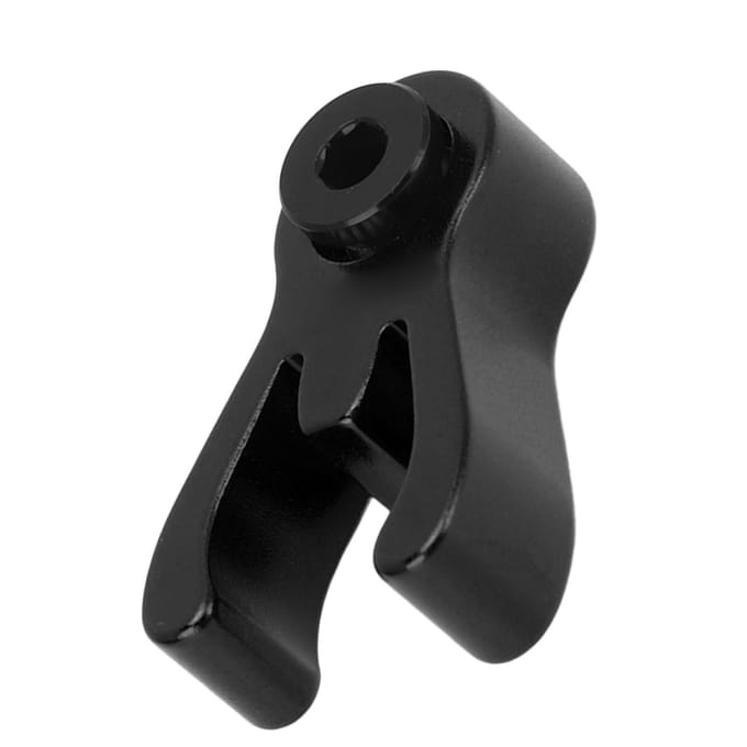 Opvouwbare Fiets Stuurpen Vanger Aluminiumlegering Fiets Voorbuis Bevestigingsgesp voor Brompton zwart
