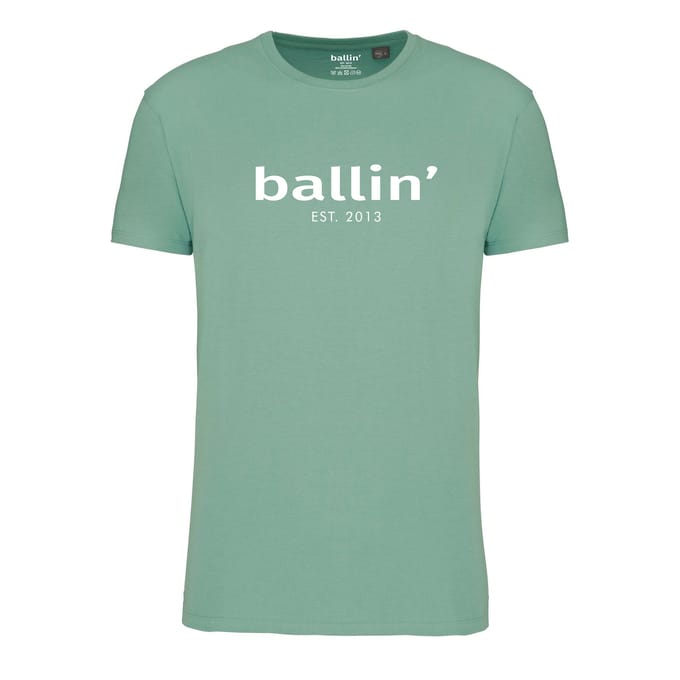 Ballin Est. 2013 - Heren Tee SS Regular Fit Shirt - Groen - Maat XXL