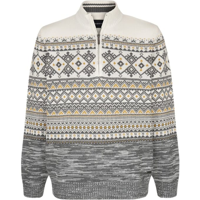 Babista herren Trui - 52/54 - grijs - Plus Size
