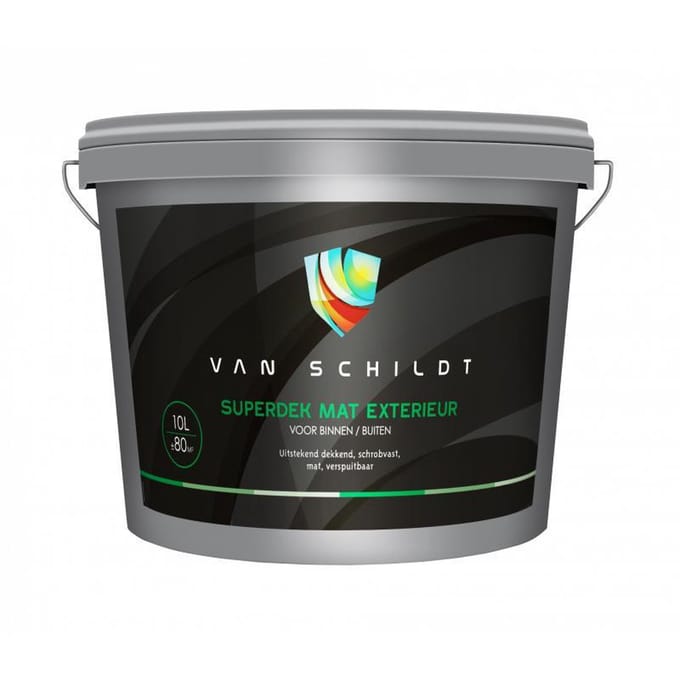 van Schildt Superdek Mat Exterieur 10 liter Wit