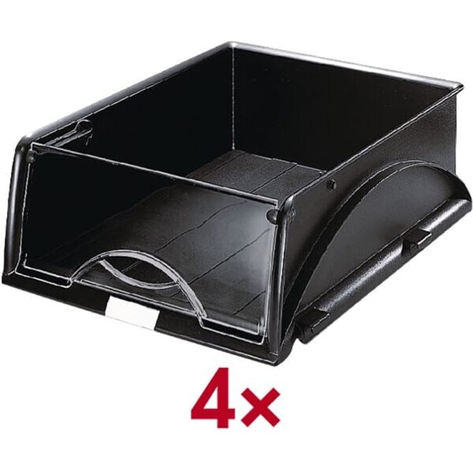 Brievenbak Leitz Sorty standaard A4 zwart