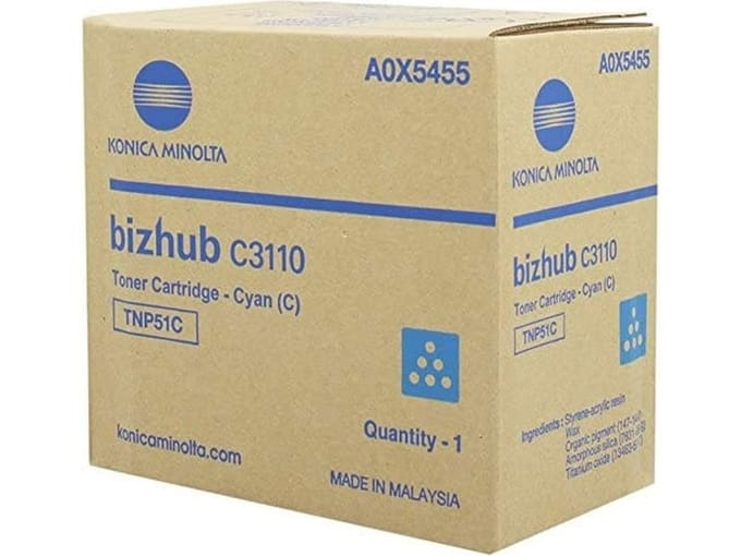 Konica Minolta A0X5455 Toner Cyaan