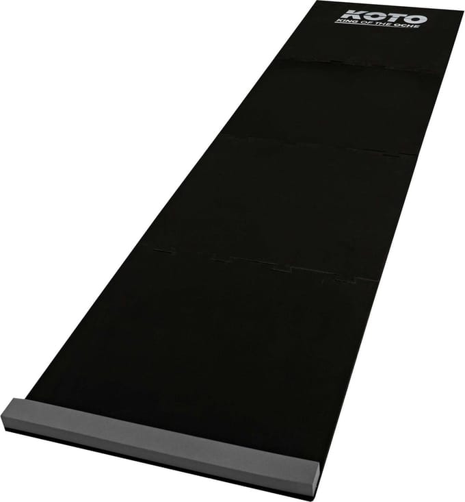 KOTO - Puzzle Dartmat - Grijs + Oche 237 x 60 cm - Score Indicator - Antislip