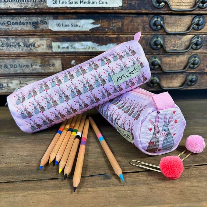 Alex Clark Pencil Case ~ Pennen etui Konijnen 'Rabbits'