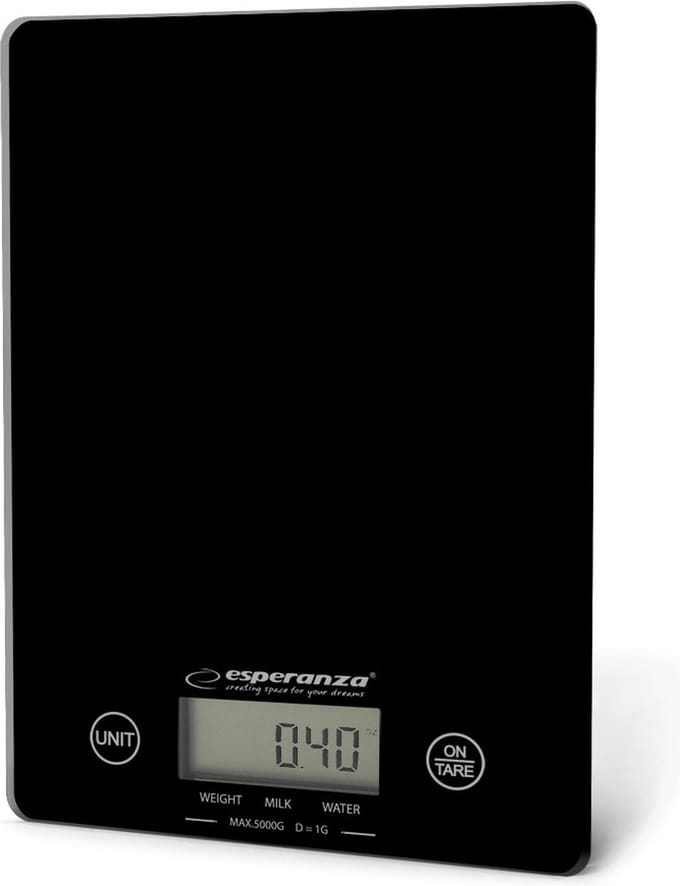 Esperanza Lemon - Elektronische Keukenweegschaal - Zwart - Precieze Sensor - Dun Ontwerp