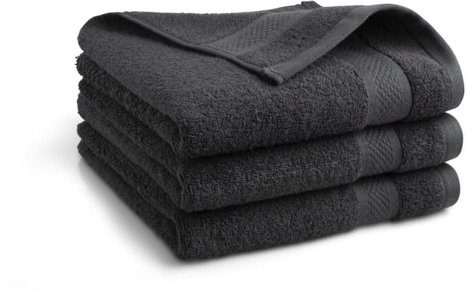 Katoenen handdoek set - 3 stuks - 50x100 - antraciet