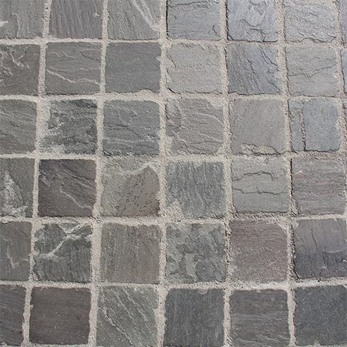 TB gres Metz 14 x 14 x 5/7 cm tuintegel Grijs genuanceerd 44 stenen...