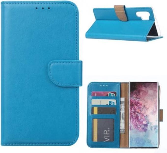 FONU Boekmodel Hoesje Samsung Galaxy Note 10 - Turquoise