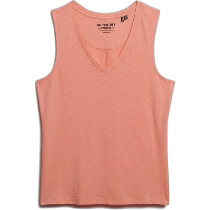 Superdry Studios Vee Mouwloze V-hals T-shirt M Vrouw