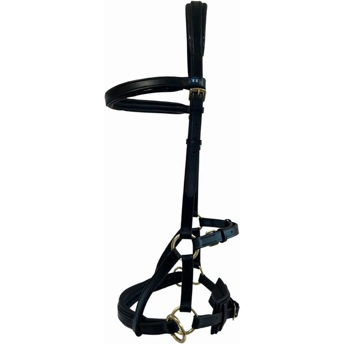 Leren stuk zonder bit voor paard T de T Sidepull