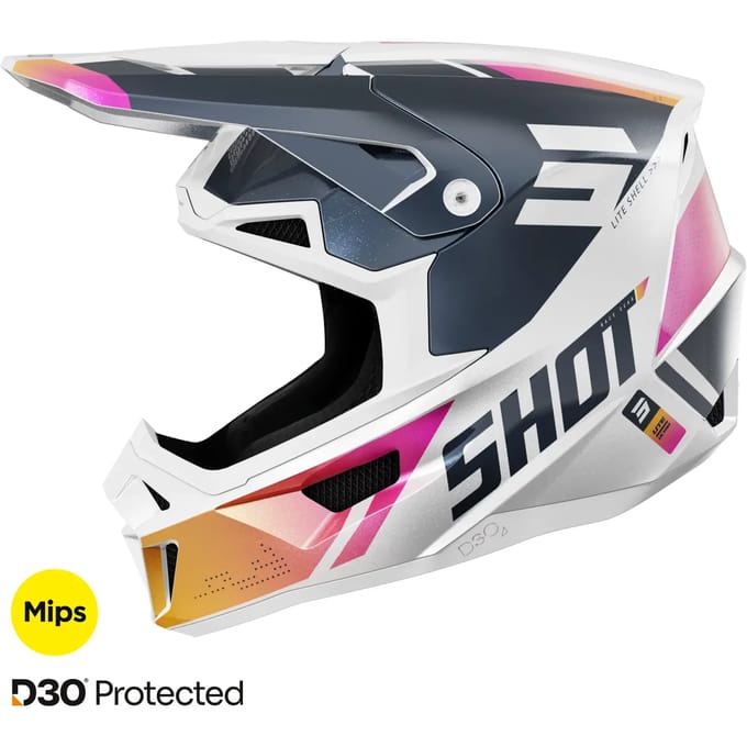 Volle motorhelm Shot Race Gear Lite Ultra