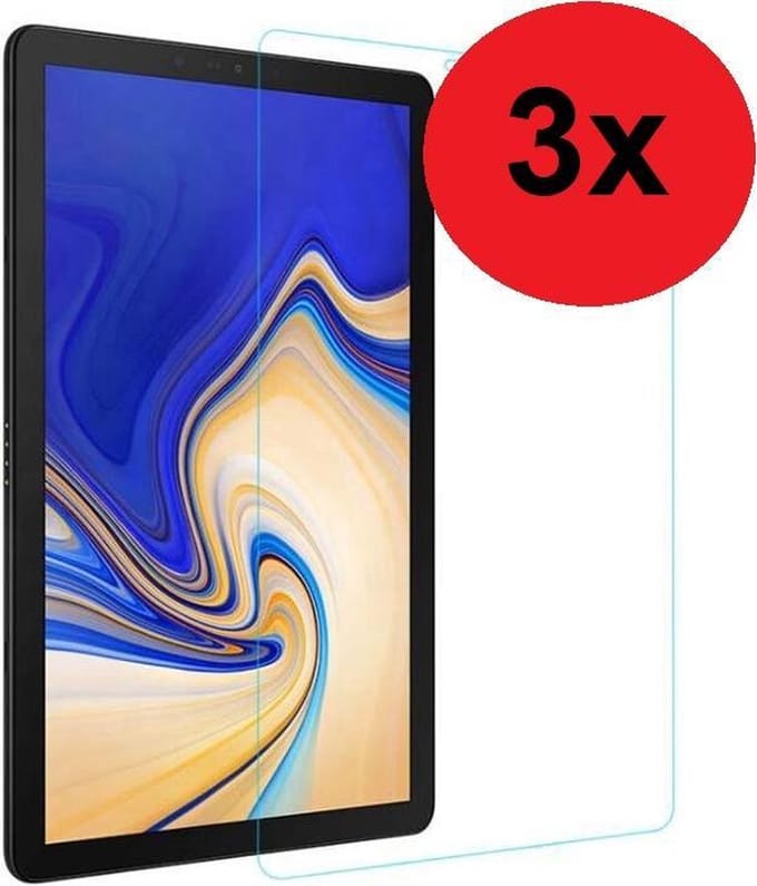 Geschikt voor Samsung Galaxy Tab A 2016 Screenprotector - 10.1 inch - Samsung Tab A 2016 Screen Protector Tempered 3x Bescherm Glas