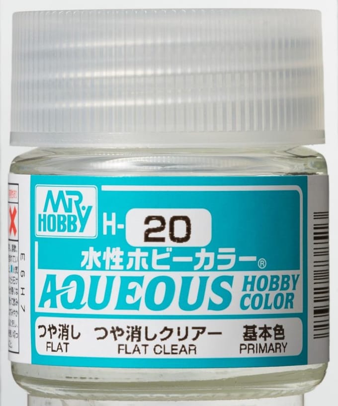 Gunze H-020 - Flat Clear - Mr. Hobby Aqueous Modelbouwverf 10ml