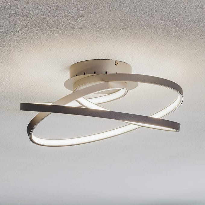 Brilliant Labyrinth - Plafondlamp - LED 42W - Grijs
