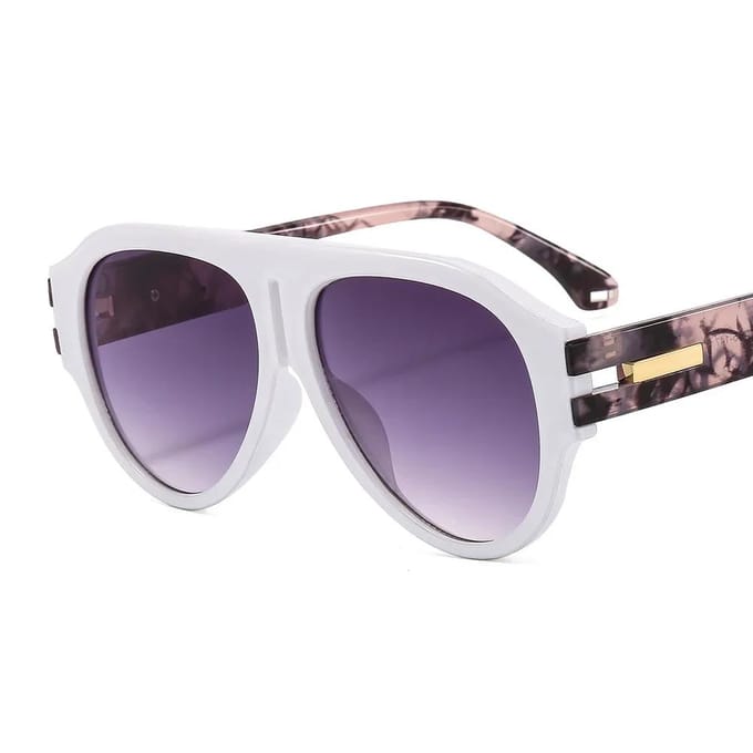 Hipster Beroemdheid Luxe Piloot Zonnebril Verloop Zonnebril Vrouwen Mannen Groot Groot Frame Vrouwelijk Dik Oversized Zonnebrillen