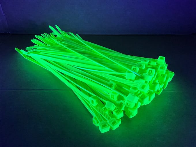 TD47 Kabelbinders 4.8 x 200 mm Fluor Groen - Tie wraps - Tyraps