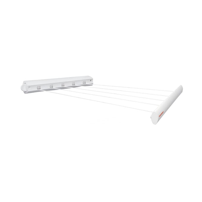 Leifheit wanddroogrek Rollfix 210 longline - 21 m drooglengte - ophangbaar - wit