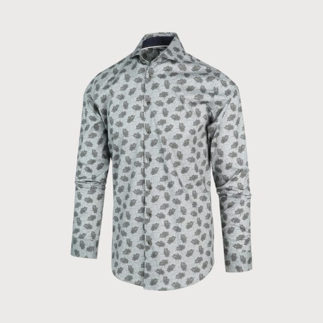 Blue Industry Groen print overhemd |