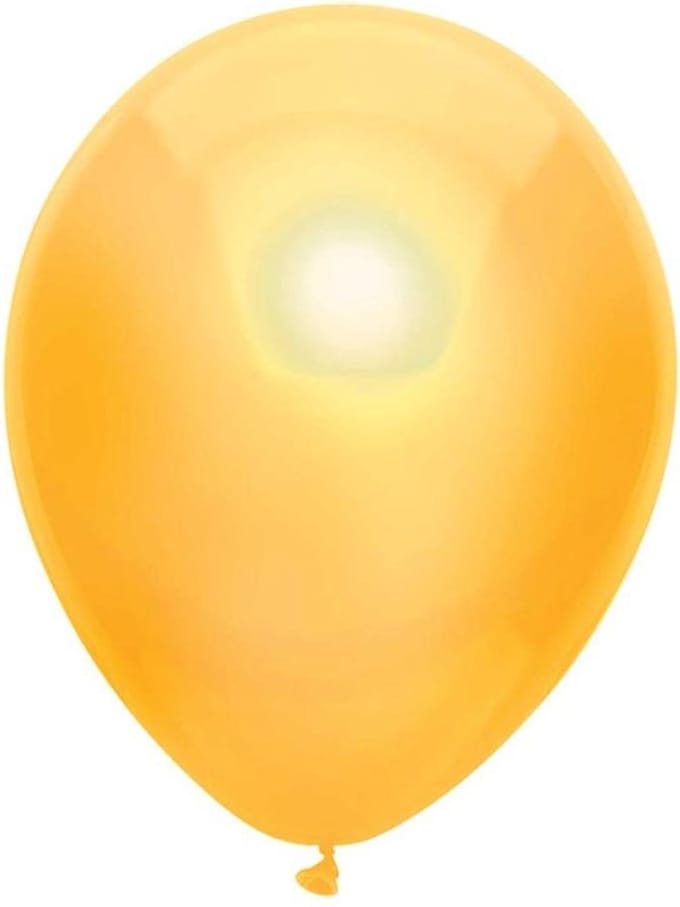 Metallic Ballonnen Geel : 100 Stuks