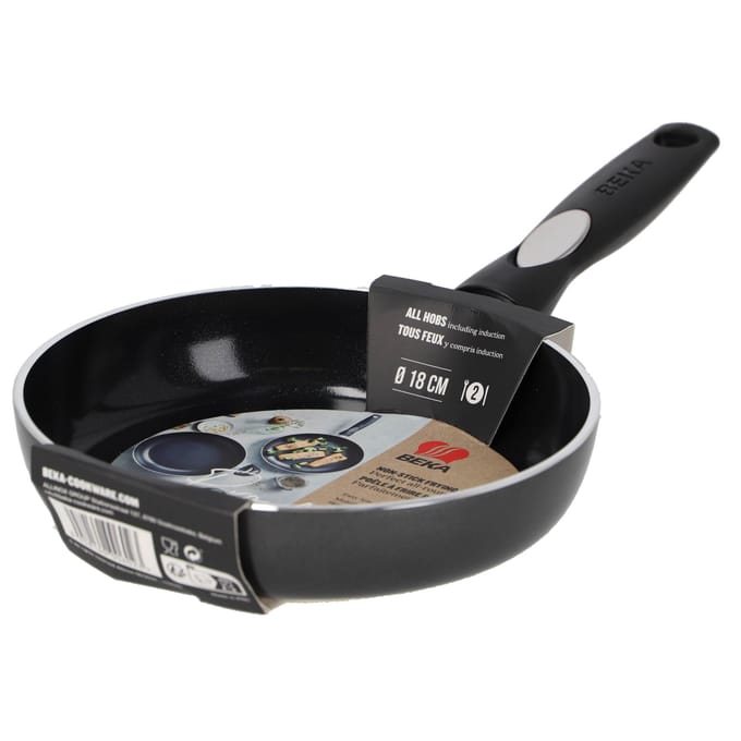 Beka Pro Induc Koekenpan - Ø 18 cm - Braadpan - Keramische antikleeflaag - PFAS-vrij - Geschiktvoor inductie - Zwart