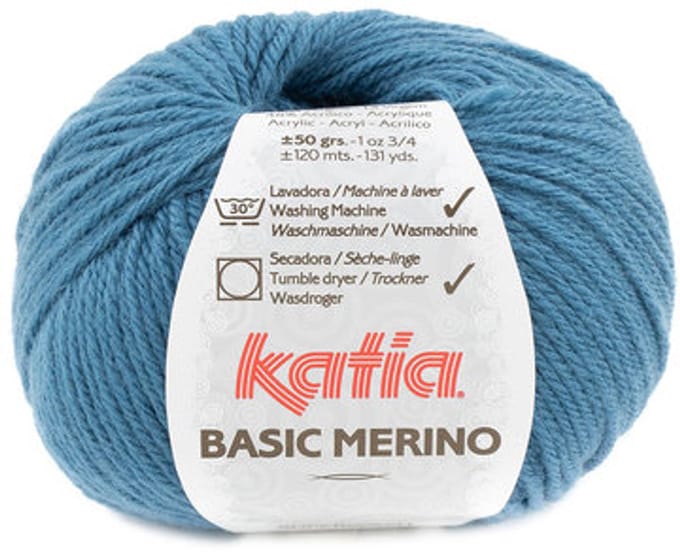 Katia Basic Merino - 81 petrolblauw - Wol/Acryl Garen