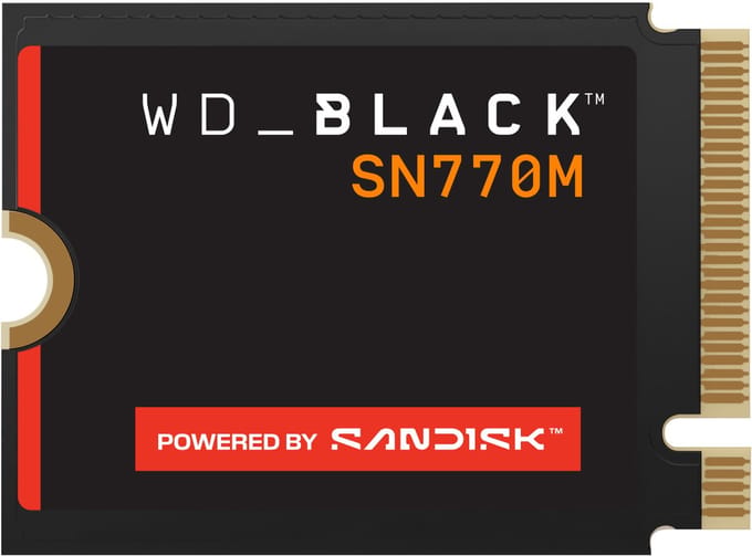 Western Digital WD_Black™ SN770M 2 TB NVMe/PCIe M.2 SSD 2230 harde schijf WDBDNH0020BBK-WRSN