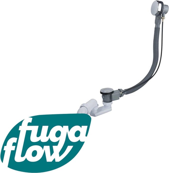FugaFlow Leiria badafvoercombinatie – Klikwaste – Chroom
