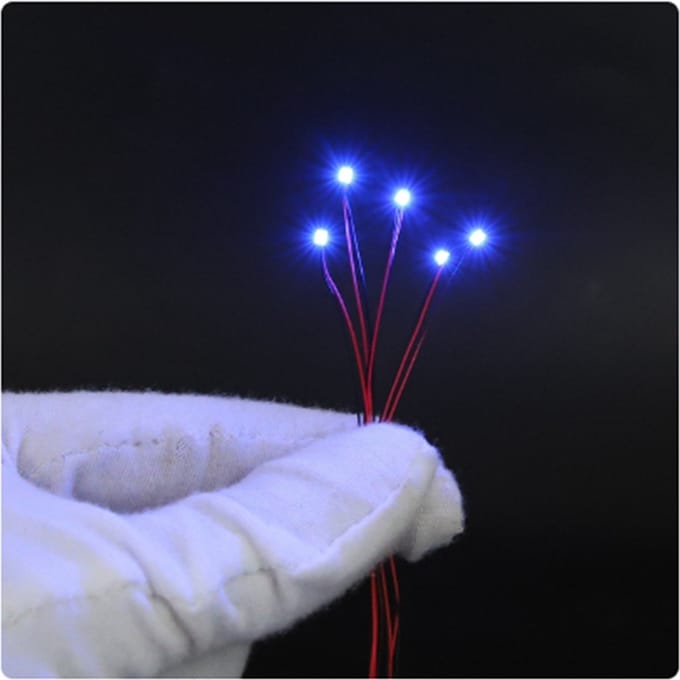 SMD 0603 led met kabel 20cm 12v 10 stuks