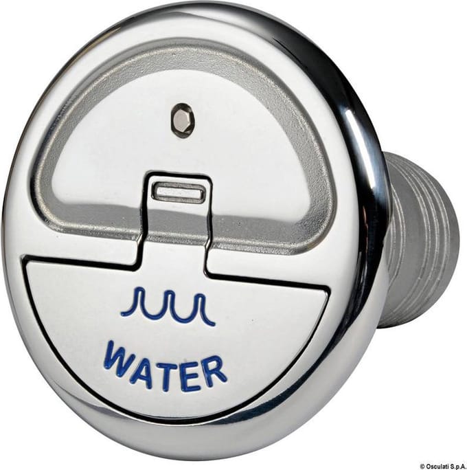 Osculati RVS quick lock Tankdop Water schuin model Ø38mm met Sleutel
