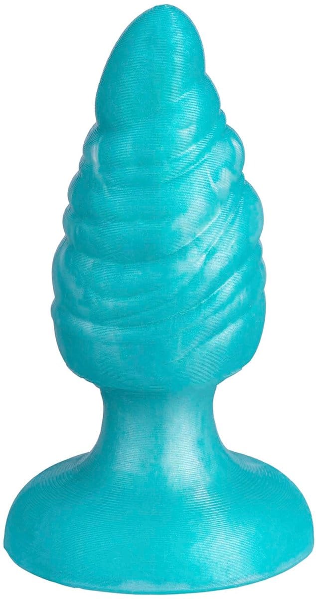 SILEXD - Melty - Thermoreactieve Siliconen Buttplug - 9.2 cm x 3.6 cm - Turquoise